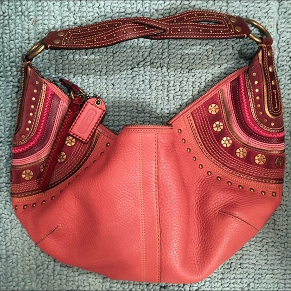 Coach ✨ Rose & Gold Hobo Purse 🌸 - Picture 1 of 5